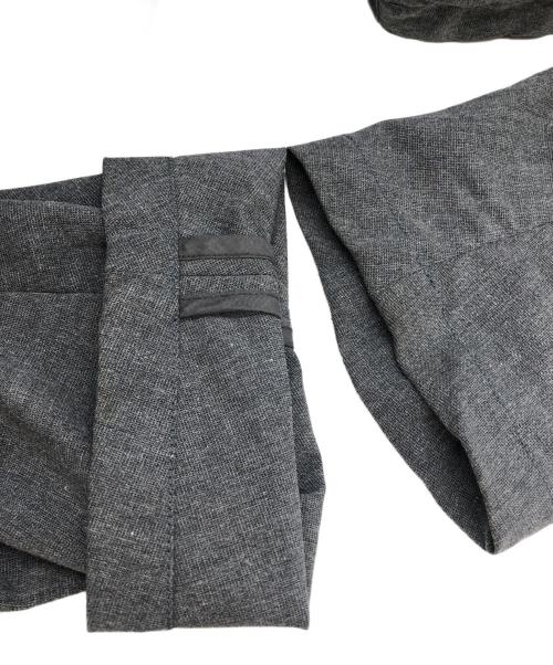 FIRMUM（フィルマム）FIRMUM (フィルマム) クールマックスストレッチキャンバスフードオーバコート グレー サイズ:SIZE Sの古着・服飾アイテム