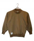 WTAPSダブルタップス）の古着「モックネックスウェット」｜ブラウン