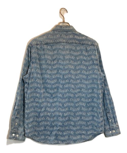 SUPREME（シュプリーム）Supreme (シュプリーム) Arc Jacquard Denim Shirt ブルー サイズ:SIZE Mの古着・服飾アイテム