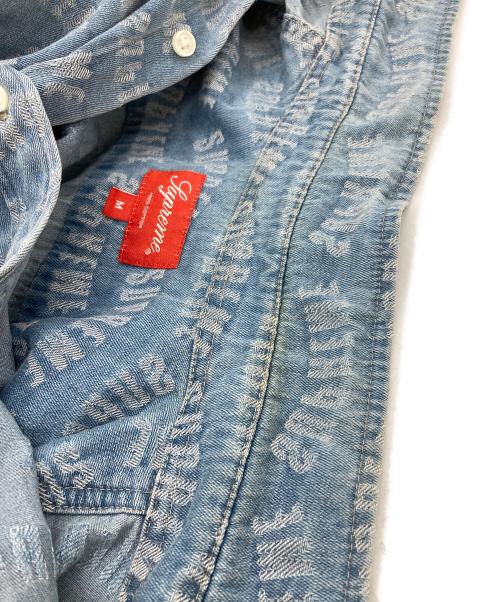 SUPREME（シュプリーム）Supreme (シュプリーム) Arc Jacquard Denim Shirt ブルー サイズ:SIZE Mの古着・服飾アイテム