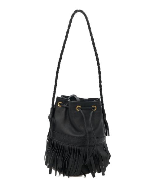 J&M DAVIDSON（ジェイ＆エム デヴィッドソン）J&M DAVIDSON (ジェイ＆エム デヴィッドソン) カーニバルS フリンジバッグ ブラックの古着・服飾アイテム