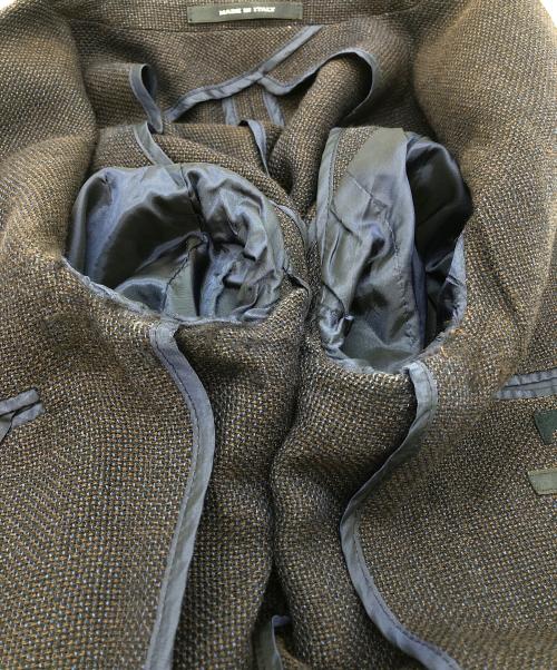 TAGLIATORE（タリアトーレ）TAGLIATORE (タリアトーレ) リネン混テーラードジャケット ネイビー サイズ:SIZE 46の古着・服飾アイテム