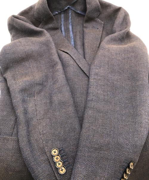 TAGLIATORE（タリアトーレ）TAGLIATORE (タリアトーレ) リネン混テーラードジャケット ネイビー サイズ:SIZE 46の古着・服飾アイテム