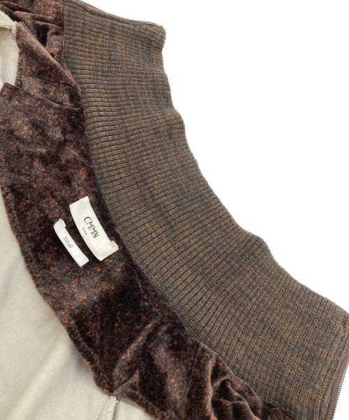 CMMN SWDN（コモンスウェーデン）CMMN SWDN (コモンスウェーデン) ベロアトラックジャケット ブラウン サイズ:SIZE 48の古着・服飾アイテム