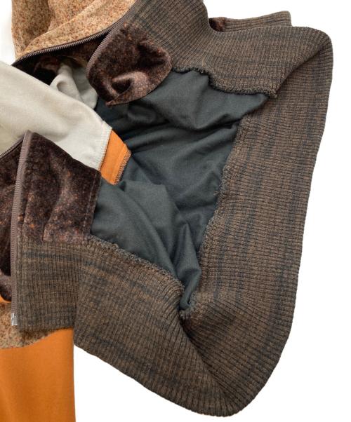 CMMN SWDN（コモンスウェーデン）CMMN SWDN (コモンスウェーデン) ベロアトラックジャケット ブラウン サイズ:SIZE 48の古着・服飾アイテム