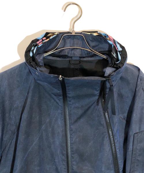 POLIQUANT（ポリクアント）POLIQUANT (ポリクアント) ダブルジップフーデッドジャケット ネイビー サイズ:SIZE 4の古着・服飾アイテム