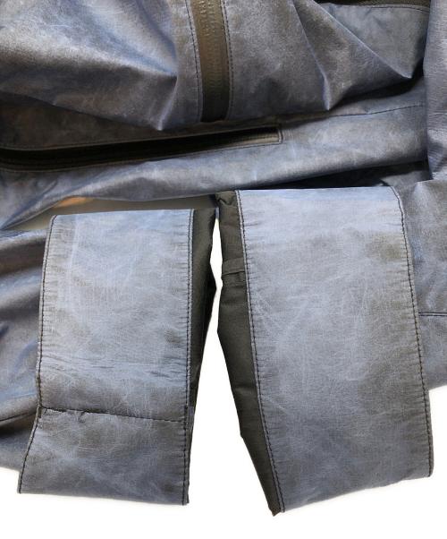 POLIQUANT（ポリクアント）POLIQUANT (ポリクアント) ダブルジップフーデッドジャケット ネイビー サイズ:SIZE 4の古着・服飾アイテム