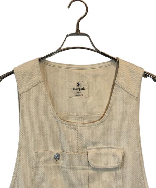 Snow peak（スノーピーク）snow peak (スノーピーク) 柔道オックスベスト アイボリー サイズ:SIZE 2の古着・服飾アイテム