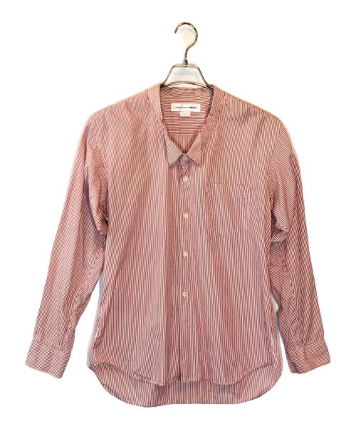 COMME des GARCONS SHIRT（コムデギャルソンシャツ）COMME des GARCONS SHIRT (コムデギャルソンシャツ) ストライプシャツ レッド サイズ:Sの古着・服飾アイテム