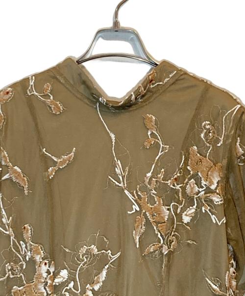 Ameri（アメリ）Ameri (アメリ) 2WAY WILD ROSE CANVAS ART DRESS ベージュ サイズ:Mの古着・服飾アイテム