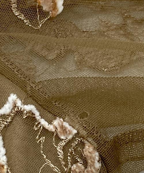 Ameri（アメリ）Ameri (アメリ) 2WAY WILD ROSE CANVAS ART DRESS ベージュ サイズ:Mの古着・服飾アイテム