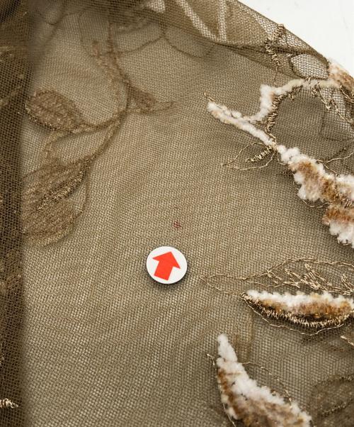 Ameri（アメリ）Ameri (アメリ) 2WAY WILD ROSE CANVAS ART DRESS ベージュ サイズ:Mの古着・服飾アイテム