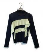 kotohayokozawaコトハヨコザワ）の古着「TODO WAVE LONG SLEEVE TOP」｜ブラック