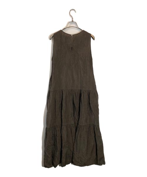 GALLARDA GALANTE（ガリャルダガランテ）GALLARDA GALANTE (ガリャルダガランテ) キュプラティアードワンピース ブラウン サイズ:SIZE FREEの古着・服飾アイテム