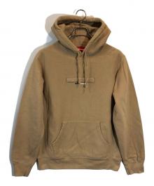 SUPREME（シュプリーム）の古着「Embossed Logo Hooded Sweatshirt」｜ベージュ
