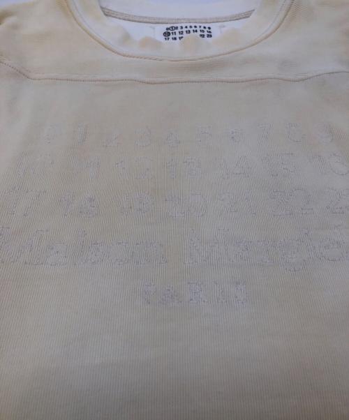 Maison Margiela（メゾンマルジェラ）Maison Margiela (メゾンマルジェラ) ガーメントダイナンバリングカットソー アイボリー サイズ:SIZE Sの古着・服飾アイテム