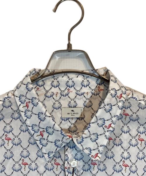 ETRO（エトロ）ETRO (エトロ) 総柄シャツ ホワイト サイズ:SIZE 47 未使用品の古着・服飾アイテム