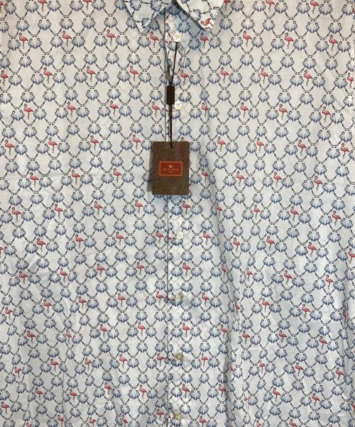 ETRO（エトロ）ETRO (エトロ) 総柄シャツ ホワイト サイズ:SIZE 47 未使用品の古着・服飾アイテム