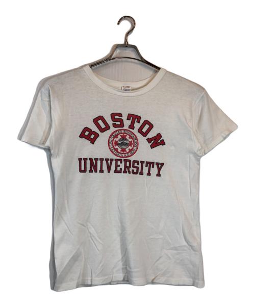 Champion（チャンピオン）Champion (チャンピオン) プリントTシャツ アイボリー サイズ:MEDIUMの古着・服飾アイテム