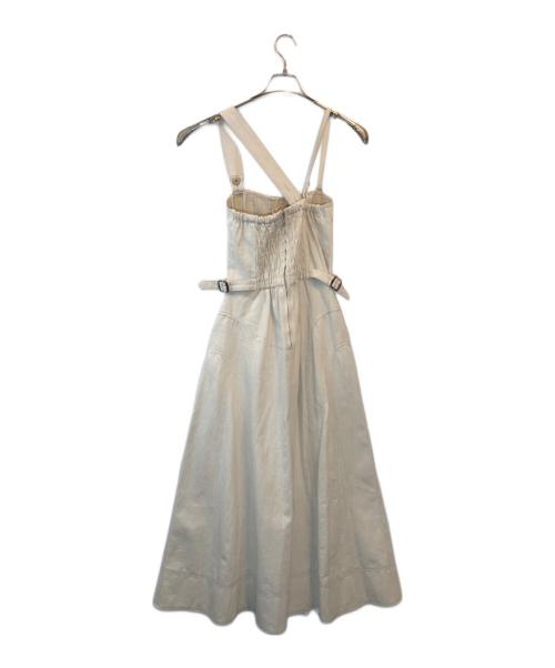 CASA FLINE（カーサフライン）CASA FLINE (カーサフライン) フロントホックプリーツワンピース アイボリー サイズ:Fの古着・服飾アイテム