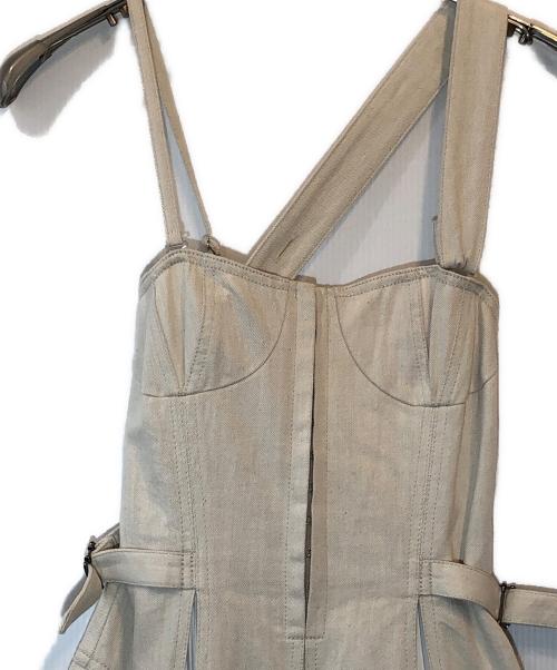 CASA FLINE（カーサフライン）CASA FLINE (カーサフライン) フロントホックプリーツワンピース アイボリー サイズ:Fの古着・服飾アイテム