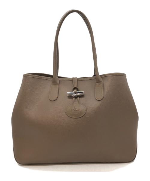 LONGCHAMP（ロンシャン）LONGCHAMP (ロンシャン) レザートートバッグ ブラウン サイズ:下記参照の古着・服飾アイテム