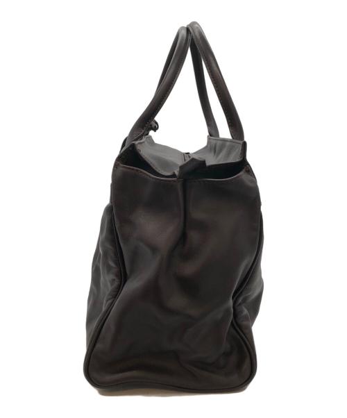 LONGCHAMP（ロンシャン）LONGCHAMP (ロンシャン) レザーハンドバッグ ブラウン サイズ:下記参照の古着・服飾アイテム