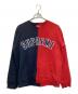 SUPREME（シュプリーム）の古着「Split Crewneck Sweatshirt」｜ネイビー×レッド