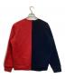 SUPREME (シュプリーム) Split Crewneck Sweatshirt ネイビー×レッド サイズ:Small：12000円