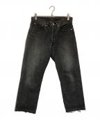 orSlowオアスロウ）の古着「ブラックデニムパンツ」｜ブラック
