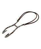 HERMESエルメス）の古着「バンブー・ホルター・チョーカー」｜ブラウン