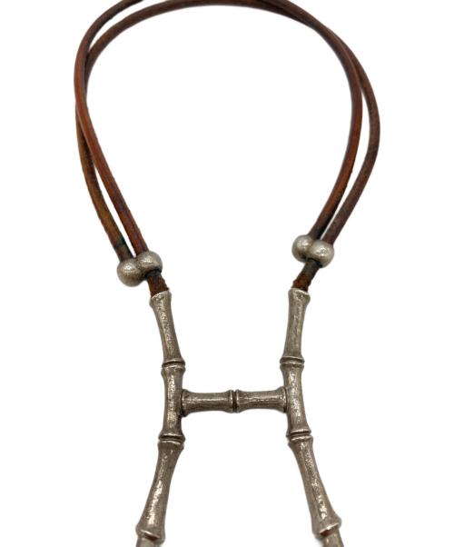 HERMES（エルメス）HERMES (エルメス) バンブー・ホルター・チョーカー ブラウンの古着・服飾アイテム