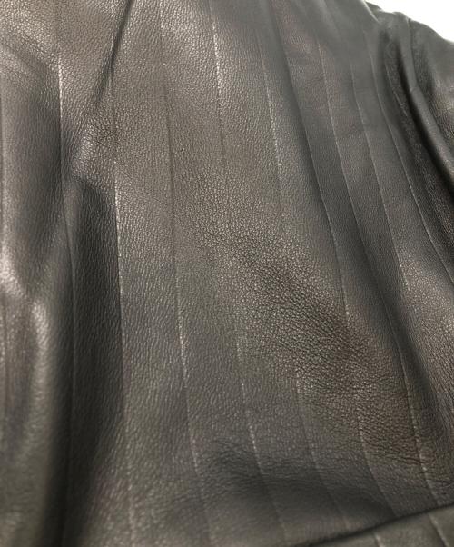 HUGO BOSS（ヒューゴ ボス）HUGO BOSS (ヒューゴ ボス) ラムレザー3Bジャケット ブラック サイズ:不明の古着・服飾アイテム