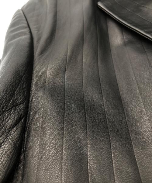 HUGO BOSS（ヒューゴ ボス）HUGO BOSS (ヒューゴ ボス) ラムレザー3Bジャケット ブラック サイズ:不明の古着・服飾アイテム