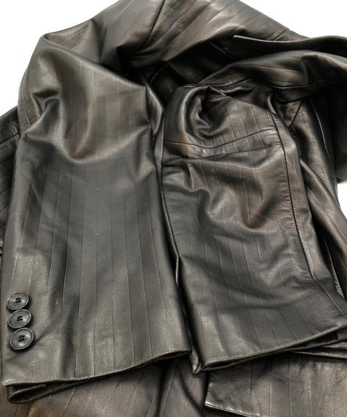 HUGO BOSS（ヒューゴ ボス）HUGO BOSS (ヒューゴ ボス) ラムレザー3Bジャケット ブラック サイズ:不明の古着・服飾アイテム