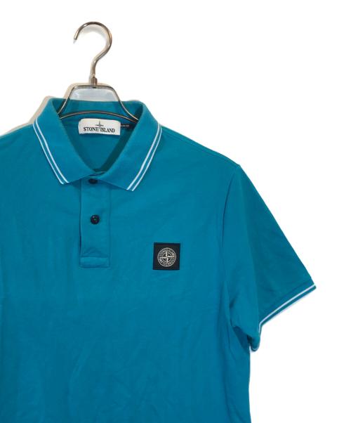 STONE ISLAND（ストーンアイランド）STONE ISLAND (ストーンアイランド) ポロシャツ スカイブルー サイズ:SIZE Lの古着・服飾アイテム