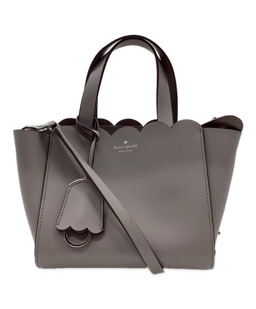 Kate Spade（ケイトスペード）Kate Spade (ケイトスペード) 2WAYバッグ グレーの古着・服飾アイテム
