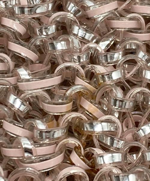 ANTEPRIMA（アンテプリマ）ANTEPRIMA (アンテプリマ) ワイヤーミニハンドバッグ ピンク サイズ:下記参照の古着・服飾アイテム