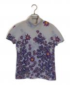 me ISSEY MIYAKEミーイッセイ ミヤケ）の古着「プリーツカットソー」｜パープル