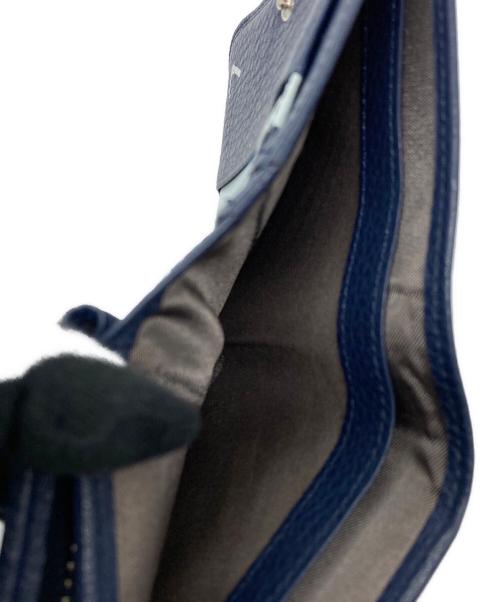 TSUCHIYA KABAN（ツチヤカバン）TSUCHIYA KABAN (ツチヤカバン) レザー2つ折り財布 ネイビー サイズ:下記参照の古着・服飾アイテム