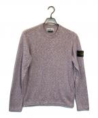 STONE ISLANDストーンアイランド）の古着「Crew neck cotton nylon knit」｜ピンク