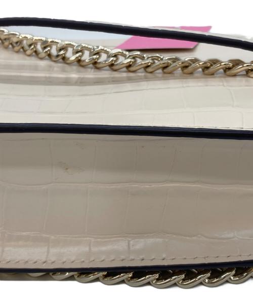 Kate Spade（ケイトスペード）Kate Spade (ケイトスペード) クロコエンボスチェーンショルダーバッグ ピンク サイズ:下記参照の古着・服飾アイテム
