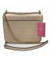 Kate Spade (ケイトスペード) クロコエンボスチェーンショルダーバッグ ピンク サイズ:下記参照：13000円