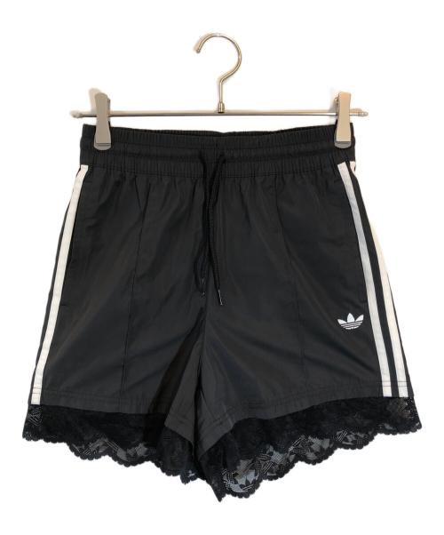 adidas（アディダス）adidas (アディダス) レース トリム スリーストライプス パンツ ブラック サイズ:XSの古着・服飾アイテム