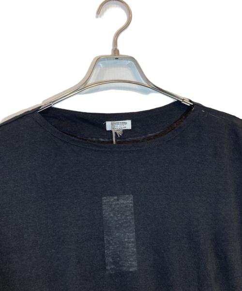 MAATEE&SONS（マーティーアンドサンズ）MAATEE&SONS (マーティーアンドサンズ) LINEN S/SLEEVE BOAT TEE ブラック サイズ:SIZE 1の古着・服飾アイテム