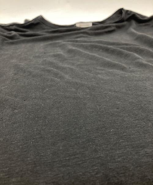 MAATEE&SONS（マーティーアンドサンズ）MAATEE&SONS (マーティーアンドサンズ) LINEN S/SLEEVE BOAT TEE ブラック サイズ:SIZE 1の古着・服飾アイテム