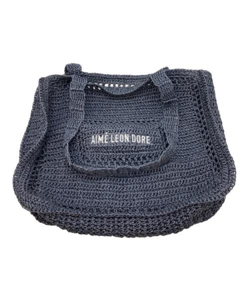 Aime Leon Dore（エメ レオン ドレ）Aime Leon Dore (エメ レオン ドレ) Crochet Tote Bag ネイビーの古着・服飾アイテム