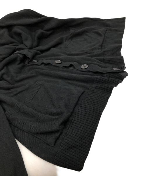 s'yte（サイト）s'yte (サイト) BLENDED YARN CARDIGAN WITH OUTSEAM DESIGN ブラック サイズ:SIZE 34の古着・服飾アイテム