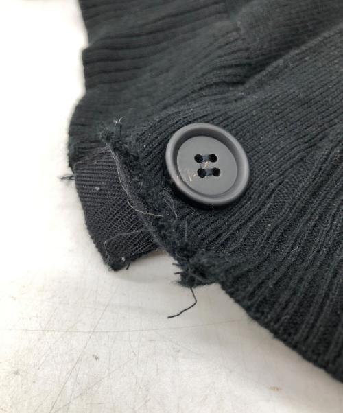 s'yte（サイト）s'yte (サイト) BLENDED YARN CARDIGAN WITH OUTSEAM DESIGN ブラック サイズ:SIZE 34の古着・服飾アイテム