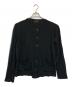 s'yte（サイト）の古着「BLENDED YARN CARDIGAN WITH OUTSEAM DESIGN」｜ブラック
